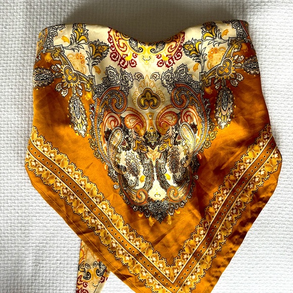 Satin Scarf Top - Picture 4 of 5